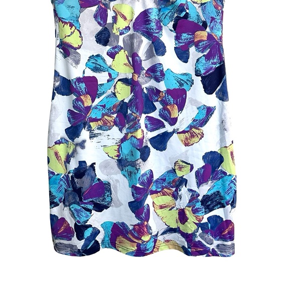 Title Nine Floral Diamalete Colorful Activewear Athletic Dress Size Medium - Picture 7 of 16